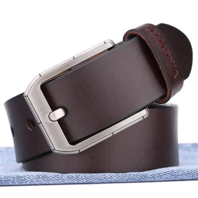 China Cowhide IGM brand hot sale men's cowhide pin genuine leather belt buckle real leather belt wholesale for sale