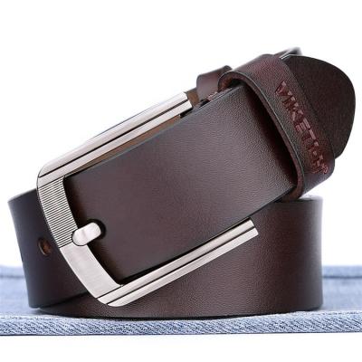 China Hot Selling Genuine Leather Belt IGM Brand China Factory Top Layer Cowhide Brown Cowhide Men Genuine Leather Belt for sale