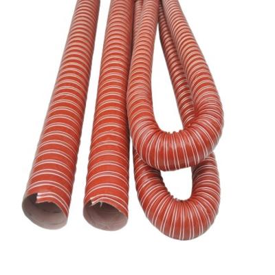 China Flexible 2.5 Inch silicone duct hose  made in china for high temperature environment double glass fiber silicone hose flexible air duct for sale