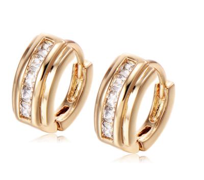 China CLASSIC Elegant Delicate Jewelry Geometric Earrings Round 18k Alloy Plating Earrings for sale