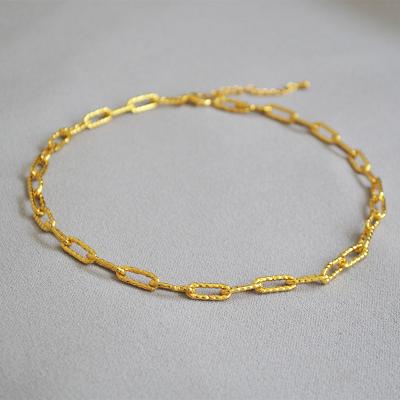 China CLASSIC Hot Selling Brass 18k Gold Plated Korean Style Snake Choker Chains Necklace for sale