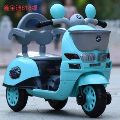 China Ride on Toy Ride on Toy Factory Direct New Space Pursue Children's Electric Motorcycle Lights Music Tricycle Stroller Bike Wholesale for sale