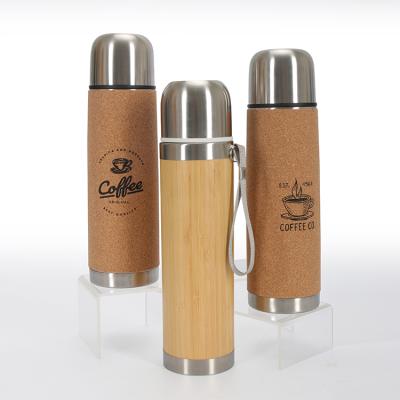 China PORTABLE Outdoor Minimalist 500ml Vacuum Stainless Steel Nice Flask With Carry Belt for sale