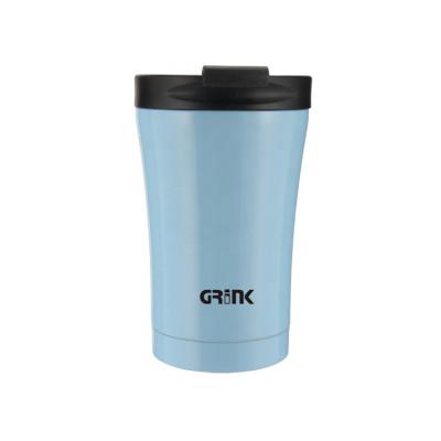 China Sustainable 12 Hour 280ml Insulated Sky Blue Luxury With Lid Custom Coffee Mug for sale