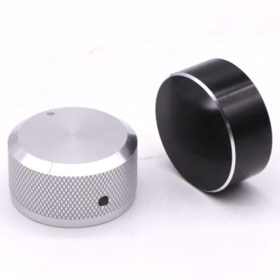 China Amplifier China Supplier CNC Turning Machinery 6mm D Shaft Black Control Adjust Aluminum Knob for sale