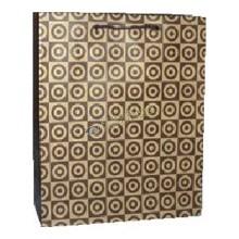 China Recycled Large Brown Kraft Paper Bags With Logo Printed , Printed Paper Carrier Bags for sale