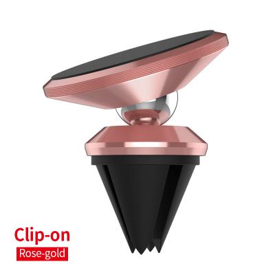 China Universal Stability Magnet Black Holder Mount Car Air Vent Gravity Phone Holder For All Smartphones for sale