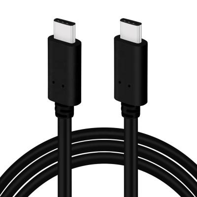 China Fast Charging Speed ​​Hot Selling Type C To Type C 2m Black USB Cable 20v 5a Cables Charger Charging Usb Fast Micro Cable For Android Mobile Phone for sale