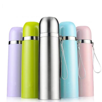 China PORTABLE PORTABLE Double Wall Stainless Steel Water Bottle Thermos Insulated Bullet Water Bottles With Custom Logo for sale