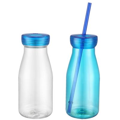 China High Quality Single Wall Plastic Milk Bottles 500ml Clear DOUBLE WALL Plastic Water Bottles Plastic Water Bottles With Straw for sale