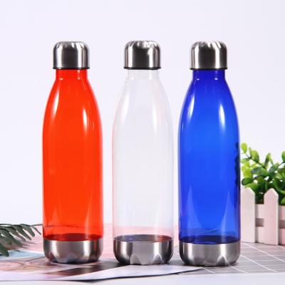 China Viable Single Wall Hot Selling Trtian Bottle Water Wine Products Bottles 750ml Color Plastic Bottles Custom Logo for sale