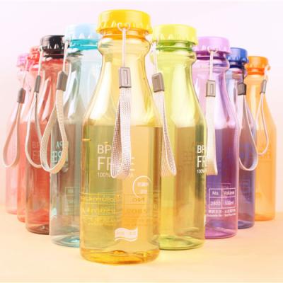 China Single Wall Clear Plastic Water Bottles For Drinking Water Child Water Bottle BPA Free PET Plastic Cup For Business for sale