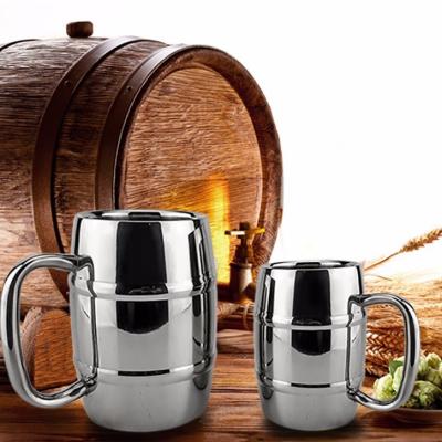 China Creative Beer Coffee Mug Double Wall Beer Mug Viable Stainless Sublimation Insulate Climbing Custom Mug for sale