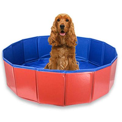 China PVC Dog Pet Viable Collapsible Bath Collapsible Pool Dog Pet Pool Bathing Tub Kiddie Pool for Cats and Dogs Kids for sale