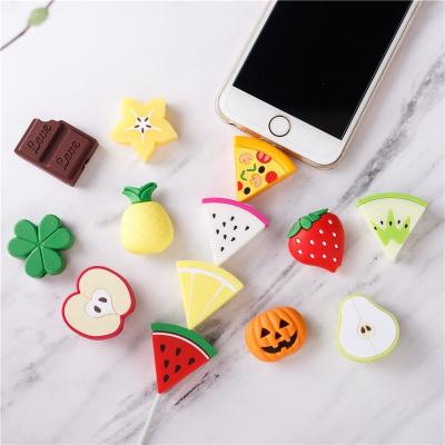 China Fruits Cable Protector for iphone USB Cable Organizer Wire Holder Mobilephone Wire Charger Accessory Prevent Breakage Protects QA-928 for sale