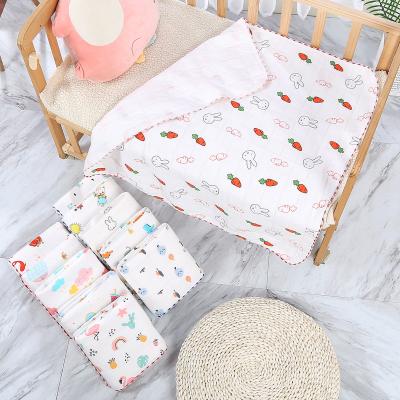 China Sustainable Custom Newborn Soft Skin-Friendly Four Season Children's Bag Knitted Baby Blanket for sale