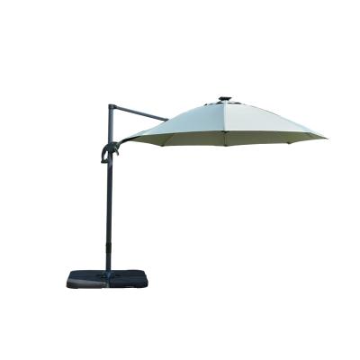 China Modern Outdoor Garden Beach Umbrella Patio Roman Umbrella With LED Light for sale