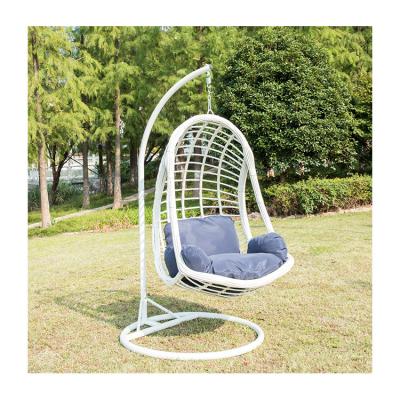 China Factory Supply Double Seater 2 Seater Modern Direct Double Person Rattan Hanging Cheap Egg Swing Chair for sale