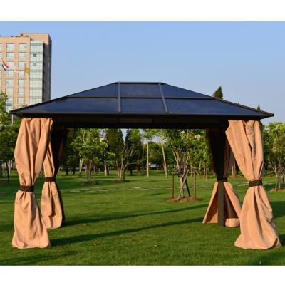 China High Quality POLY Gazebo Pergola Gazebo Design Garden Patio Well Waterproof BBQ Gazebo With Mosqu for sale