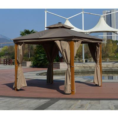 China Supply Custom Outdoor manufacturer POLY pergola gazebo gazebo outdoor metal gazebo tent metal gazebo tent for sale