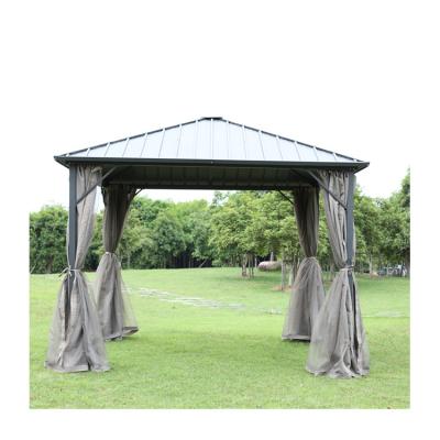 China POLY BARBECUE Garden Hardtop Aluminum Roman Gazebos Outdoor Tent Online Store Hot Selling for sale