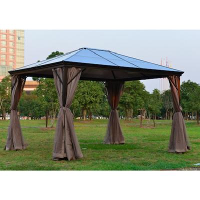 China Outdoor Waterproof Garden POLY Gazebo Sun Panel Gazebo High Quality Morden Party for sale