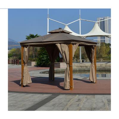 China POLY Custom Design Outdoor Waterproof Gazebo Metal Tent Pergola Gazebo for sale