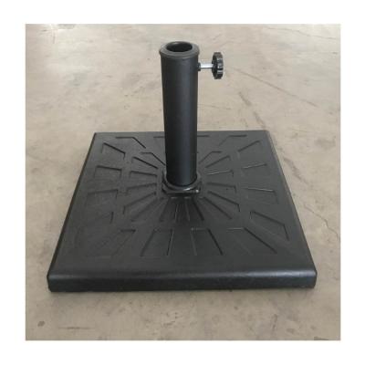 China Polyresin Modern Cheap Heavy Duty Square Shape Factory Price Factory Price Outdoor Parasol Patio Umbrella Holder Base Tube for sale