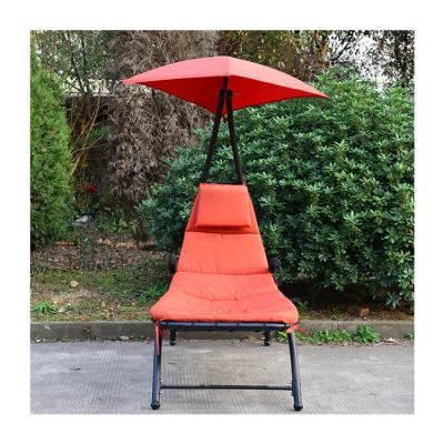 China LEISURE Manufacturers Custom Design Helicopter Outdoor Hanging Curved Steel Lounge Chair Swing Chair for sale