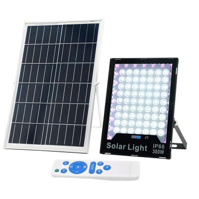 China ROAD RGB led solar flood light with iluminacion 60w aluminum solar garden light remote outdoor waterproof floodlight IP65 for sale