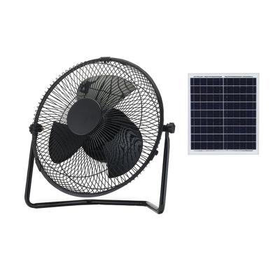 China DC 12v Modern Simple Home Rechargeable Battery Solar Power Fan 15w Outdoor Solar Fan With Solar Panel for sale