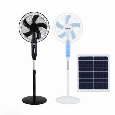 China Hot Selling Good Quality Hotel Fan Electric Fan Power Bank Function 12v Solar DC Fan With Solar Panel for sale