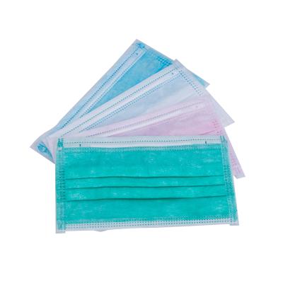 China Earloop / Tie-On 3 Ply Non-wovenEarloop Face Mask 50 PCs Medical Standard Disposable Face Mask / Box for sale