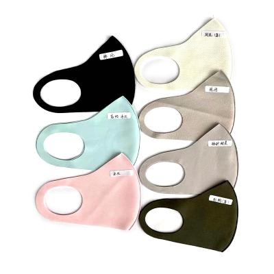 China Hot Sale 3D Personal Protective Cotton Masks P.M. 2.5 Reusable Ice Silk Party Masks Custom LOGO Cooling Dustproof Facemasks for sale