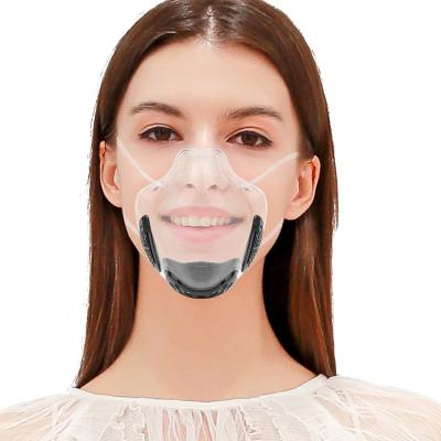 China Fashion/Reusable/Breathable/Washable Face Shield Clear Plastic Clear PVC Shield Anti-Splash Isolation Protective Mask for sale