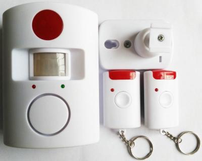 China Hot Selling ABS+AS CE/ROHS Approval PIR Motion Sensor Wireless Home Burglar Security Alarm System With 2 Remote Control for sale