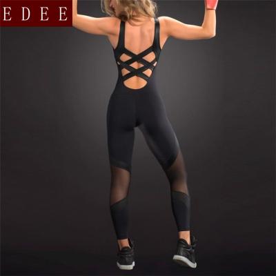 China Custom High Quality Antibacterial Sports Dancer Tights Soft Breathable Gym Fitness Yoga Jumpsuit for sale