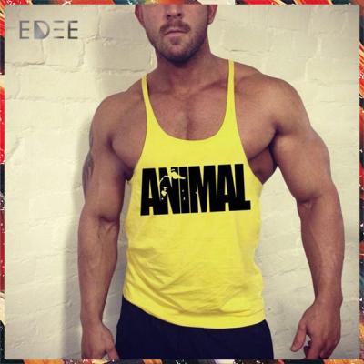 China Men's Gym Bodybuilding Professional Tank Tops Anti-pilling Stringer Fitness Shirts Sports Cloth for sale