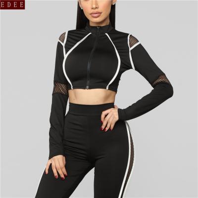 China New Design Antibacterial Hot Sale Fashionable Mesh Sexy Breathable Fitness Activewear Women Women Shape Sports Yoga Clothing for sale