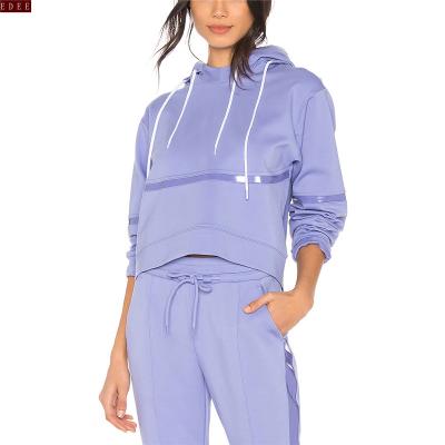 China New Design Women Gym Wear High Quality Custom Made Antibacterial Fitness OEM Sports Yoga Comfortable Fashionable Hoodie for sale