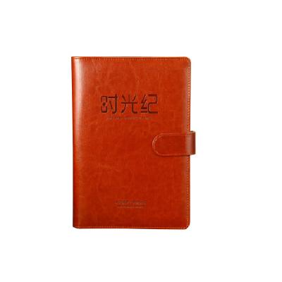 China PU Cover Leather Best Selling Super Smooth Writing Journal/Plan/Hardcover Notebook Diary Large Spiral Leather Notebook with Custom Logo for sale