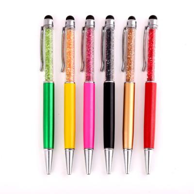 China Custom Diamond Gift Gold Cute Bling Crystal Fashion Elegant Ballpoint Promotional Design Metal Luxury Girl's Touch Screen Pen for sale