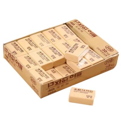 China Eraser Stationery for Promotional Fancy Soft Rubber Wide Rectangle Pencil Eraser Beige Eraser School Office Use Pencil Eraser for sale