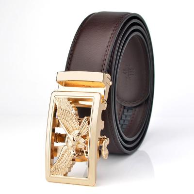 China Eagle Style Factory Automatic Buckle Fashion Eagle Designer Men Genuine Leather Luxury Belts For Man for sale