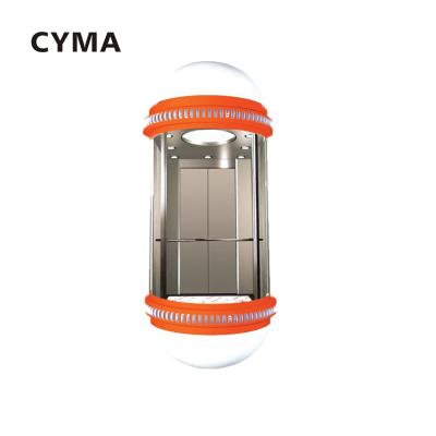 中国 Sightseeing Modern Elevator Glass Half Guided Elevator Manufacturer Round Round 販売のため