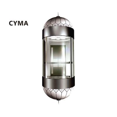 China Modern Luxury Sightseeing Elevator Sightseeing Transparent Glass Elevator for sale