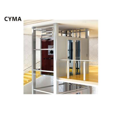 Cina Home Elevator Modern Glass Door Elevator 260kg Roomless Glass Lift Machine in vendita