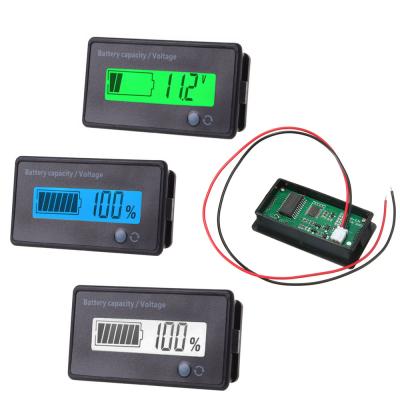 China General Electricity Car Lead Acid Motorcycle Lithium Battery Electricity Display Meter Voltmeter Voltage Tester Analog-Digital Meter for sale