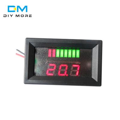 China 12V ACID Red LED Charging Level Indicator Battery Lead Acid Tester Lead Acid Voltmeter For Arduino 012114 for sale