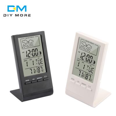 China CX-220 Digital Thermometer Hygrometer Temperature Humidity Sensor Monitor Meter Alarm Clock Multifunctional Measurement 110 x 57 X 11mm/4.33 X 2.24 X 0.43